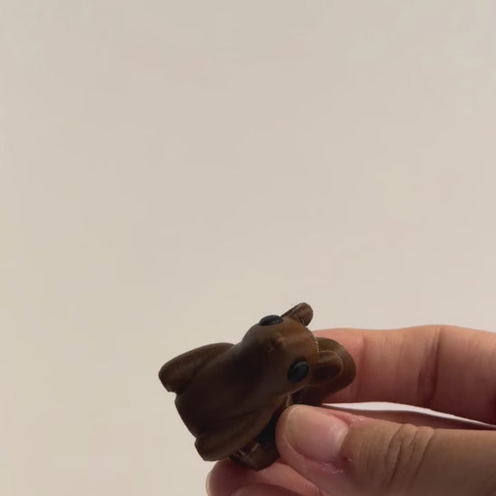 Squirrel Fidget shown moving in a hand.