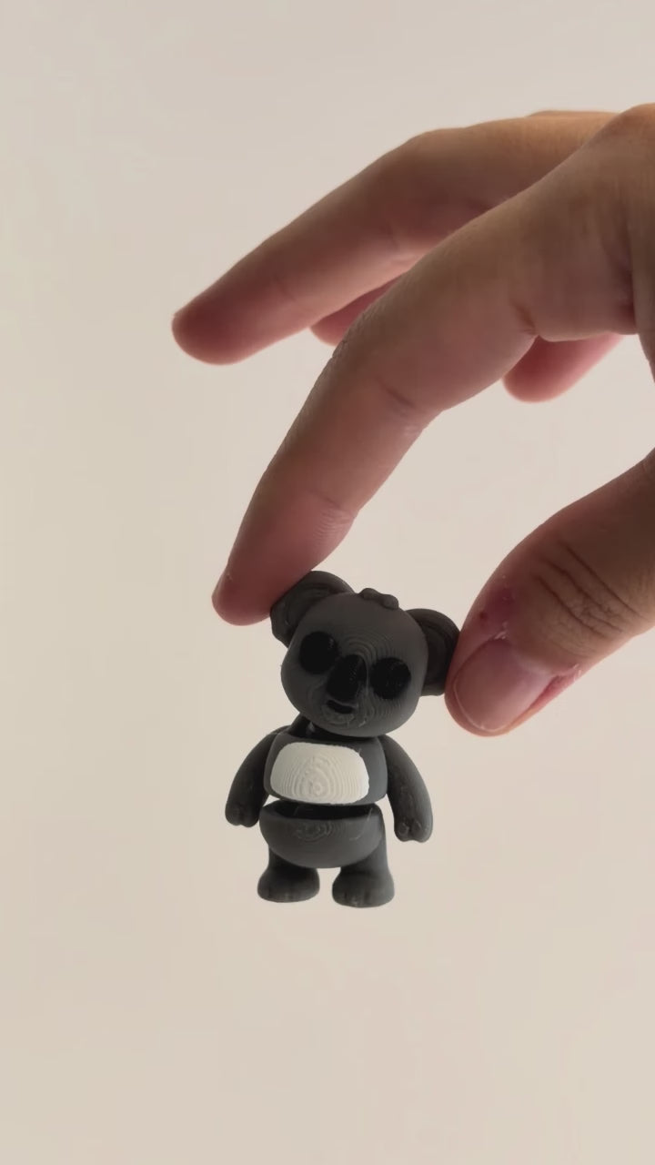 Kirk (Koala) shown moving in a hand.