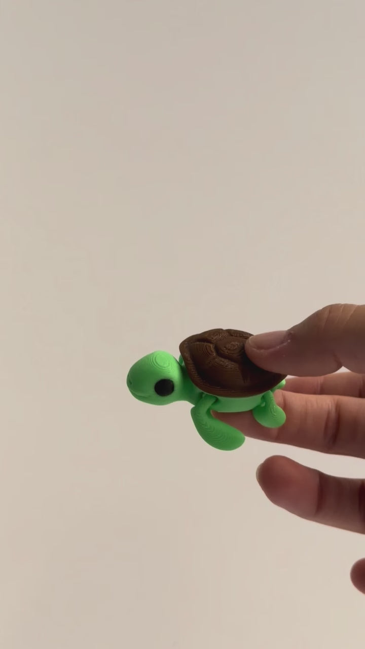 Squirt (Turtle) shown moving in a hand.