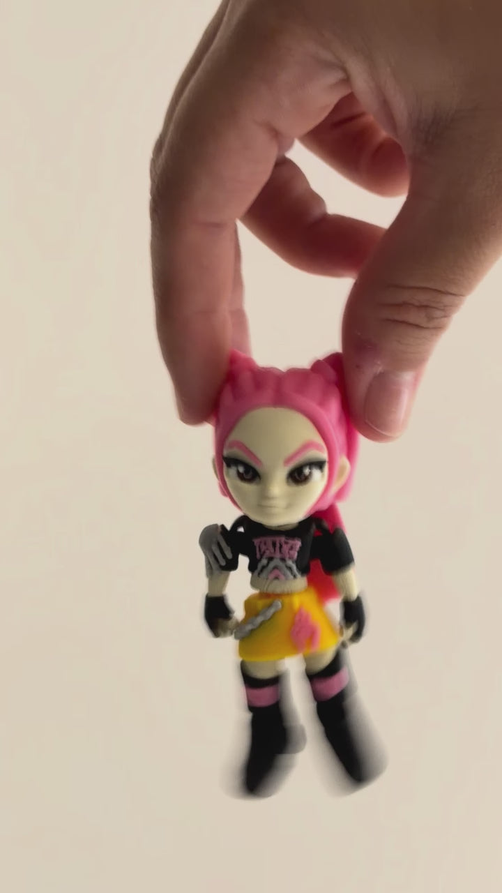 Mira – K-pop Demon Hunters Figure shown moving in a hand.