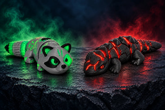 Originals Glow Duo — Raccoon & Lava Lizard