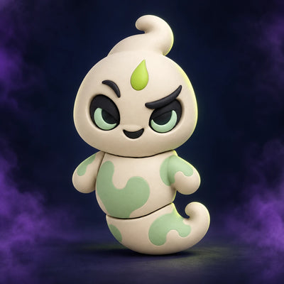 Wisp Halloween ghost fidget concept render